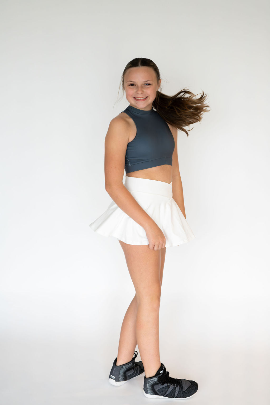 Karleigh Chevron High Neck Crop