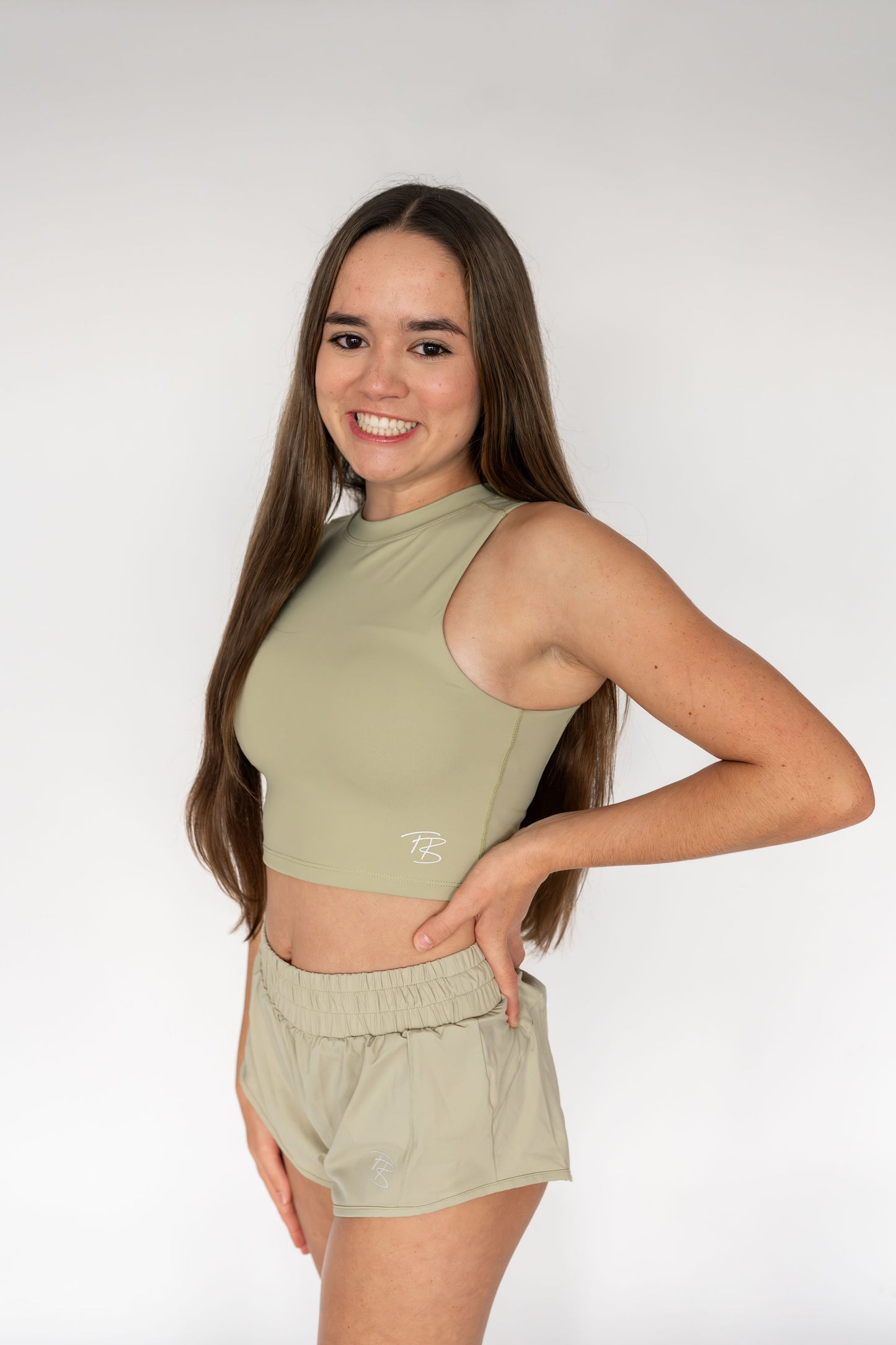 Ainsley High Neck Crop