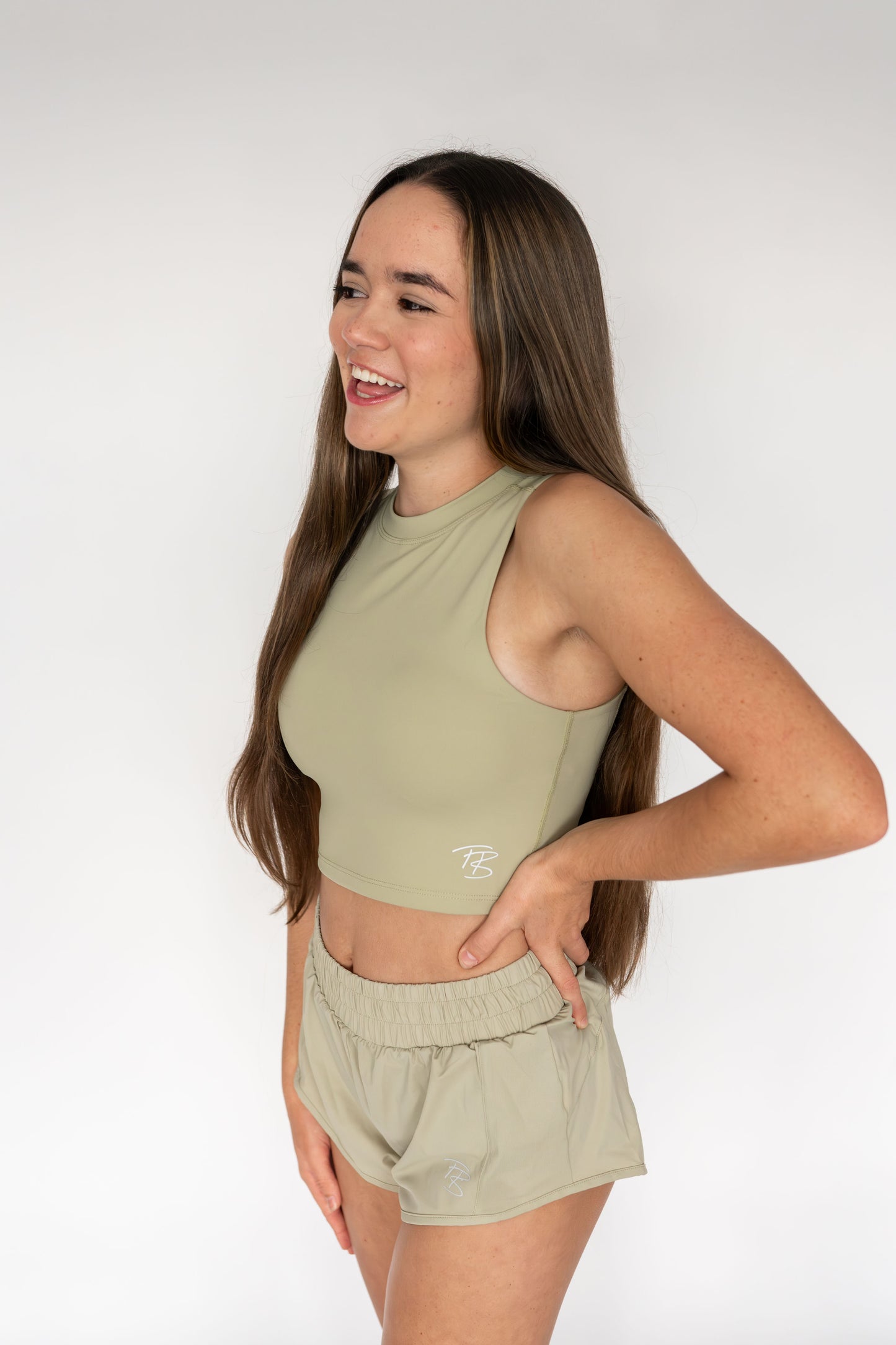 Ainsley High Neck Crop
